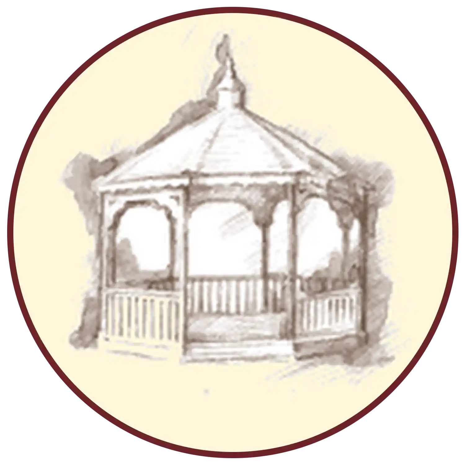 Vintage looking gazebo.